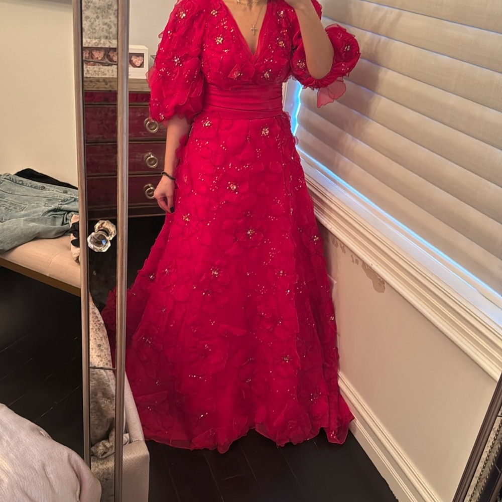 Carolina Herrera Red Maxi Dress